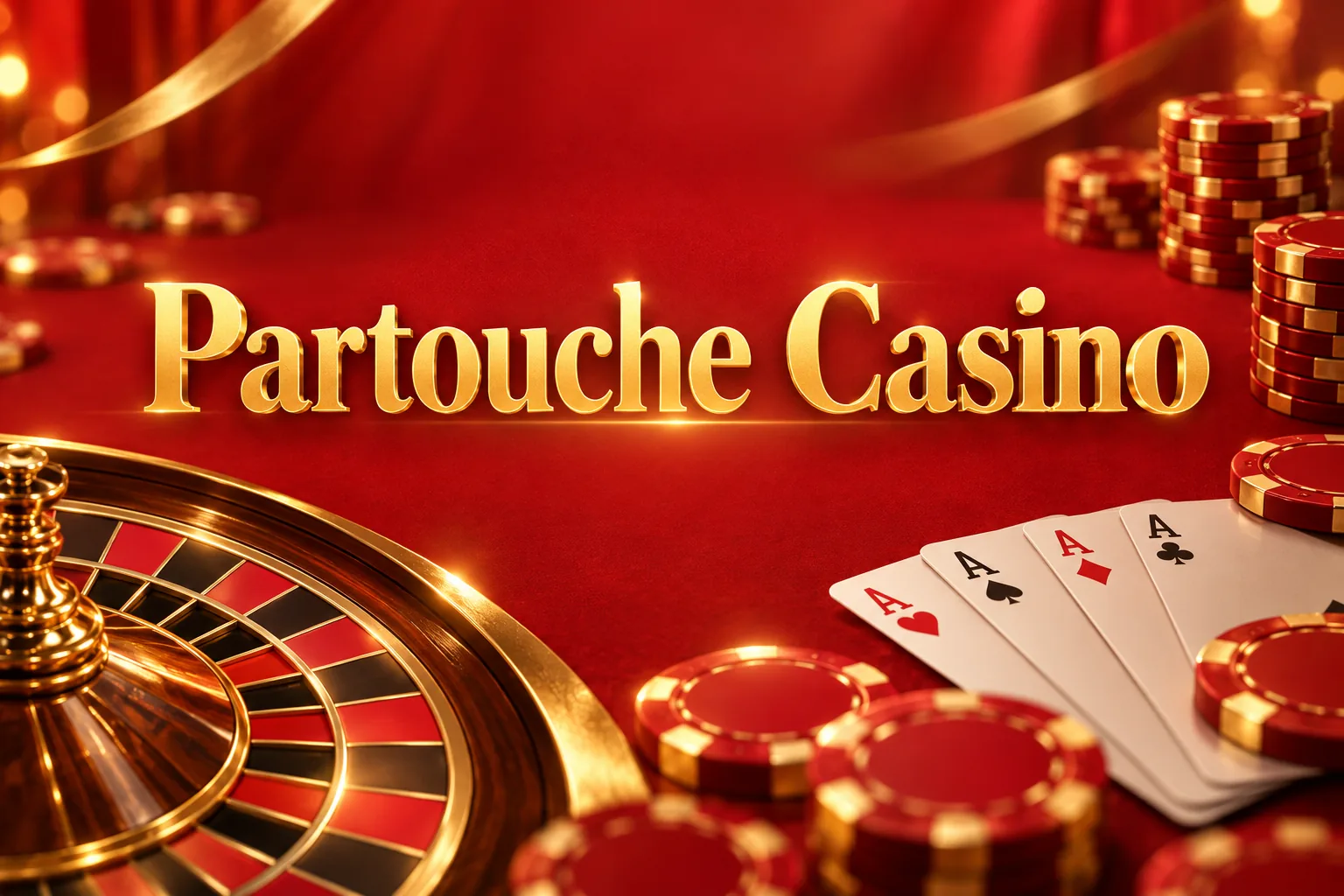Bandeau Partouche Casino avec bonus de bienvenue de 500 € et 150 tours gratuits